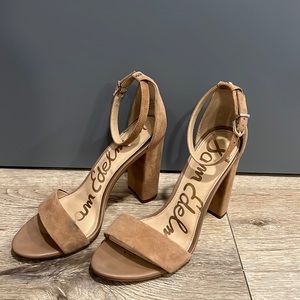 Sam Edelman Suede two strap high heel sandal - Yaro